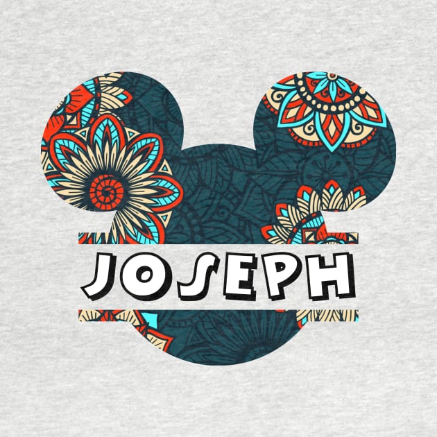 Joseph Name With Seamless Pattern by Maddalena's